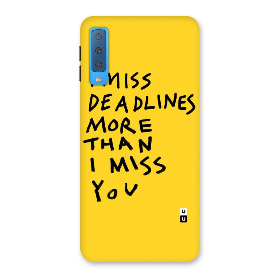Deadlines Back Case for Galaxy A7 (2018)