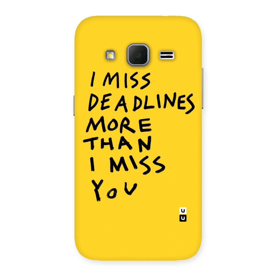 Deadlines Back Case for Galaxy Core Prime