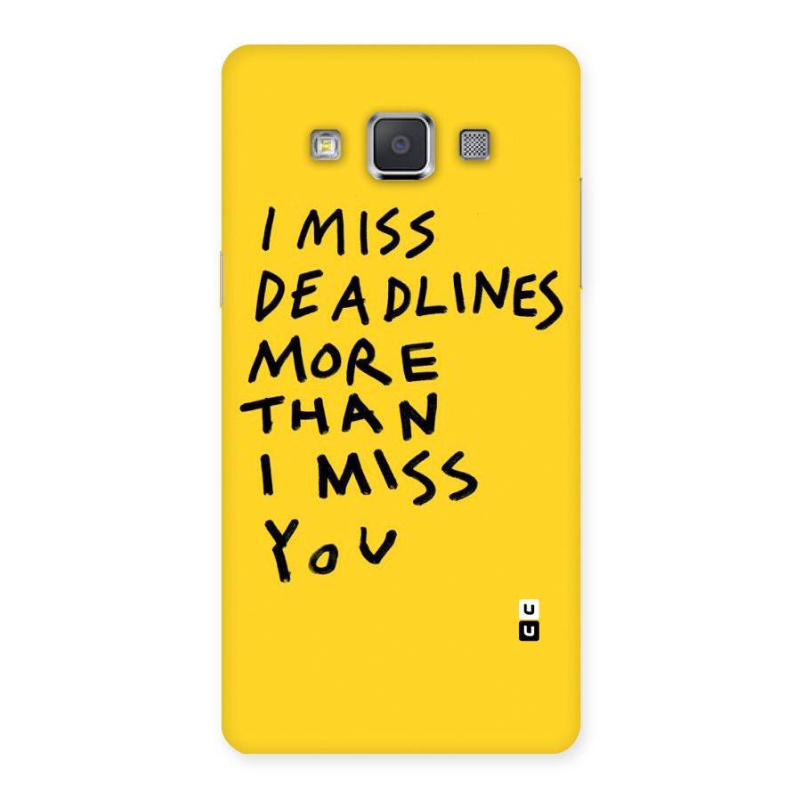 Deadlines Back Case for Galaxy Grand 3