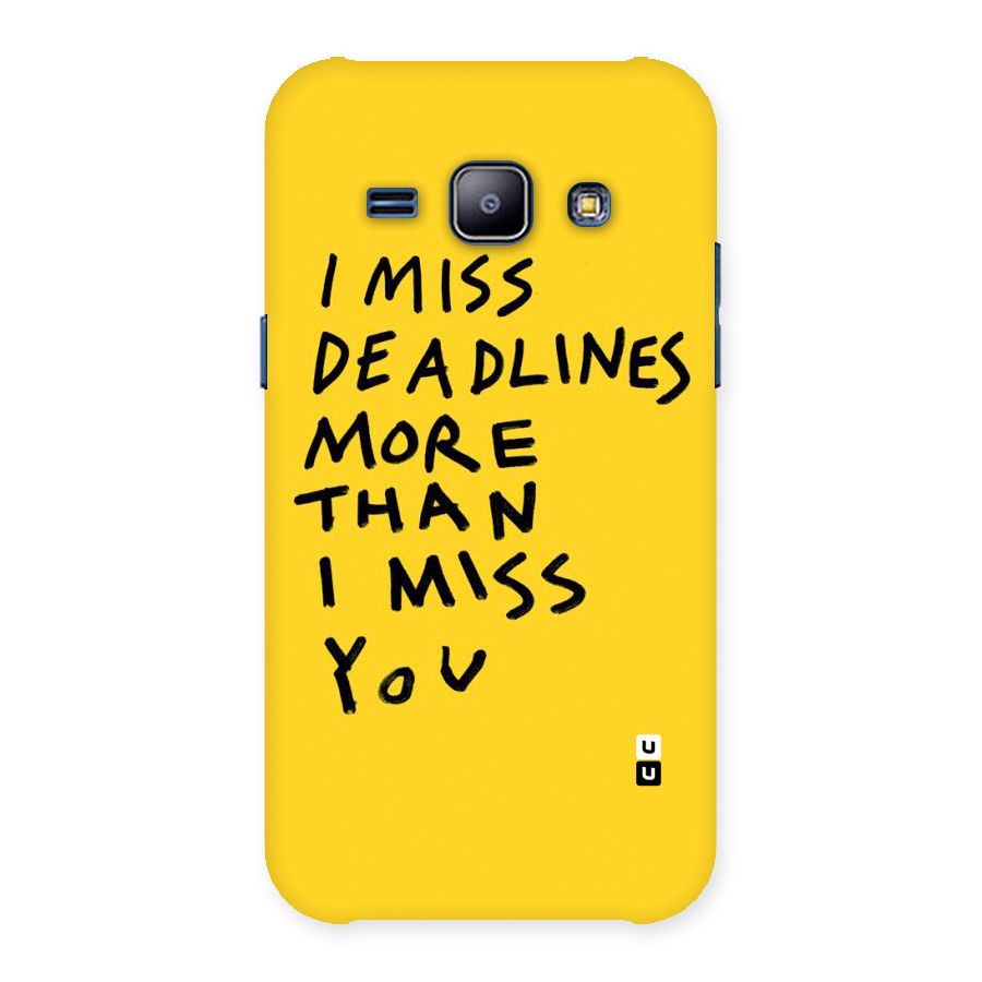 Deadlines Back Case for Galaxy J1