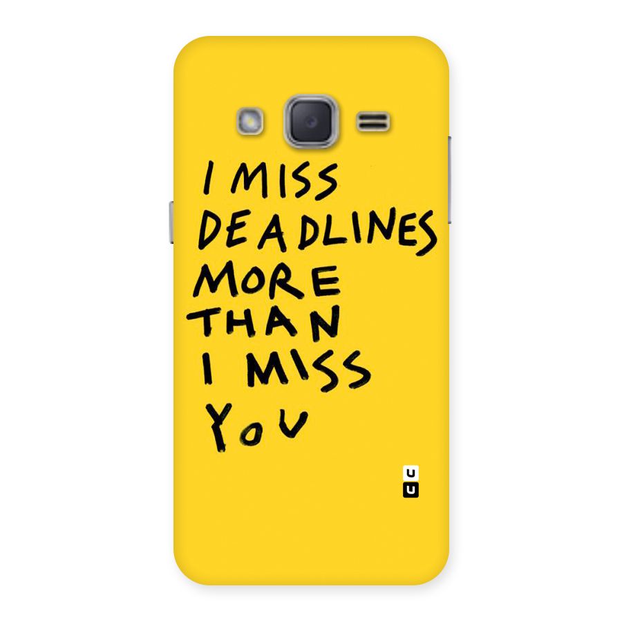Deadlines Back Case for Galaxy J2