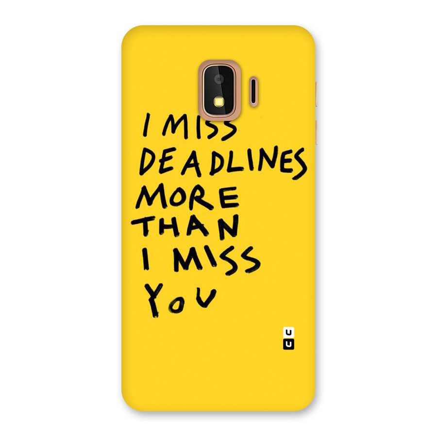 Deadlines Back Case for Galaxy J2 Core