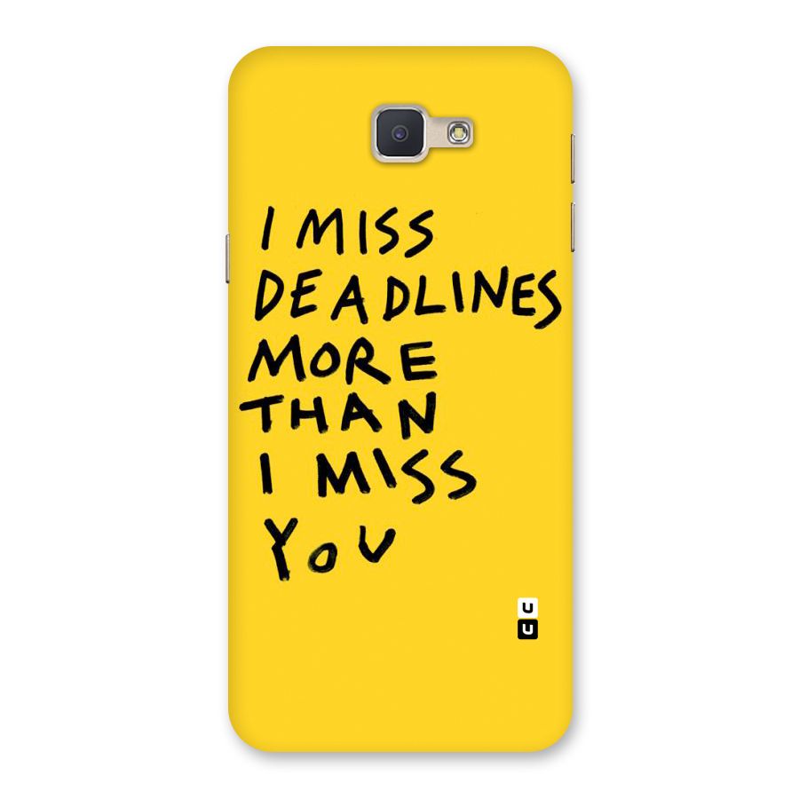 Deadlines Back Case for Galaxy J5 Prime
