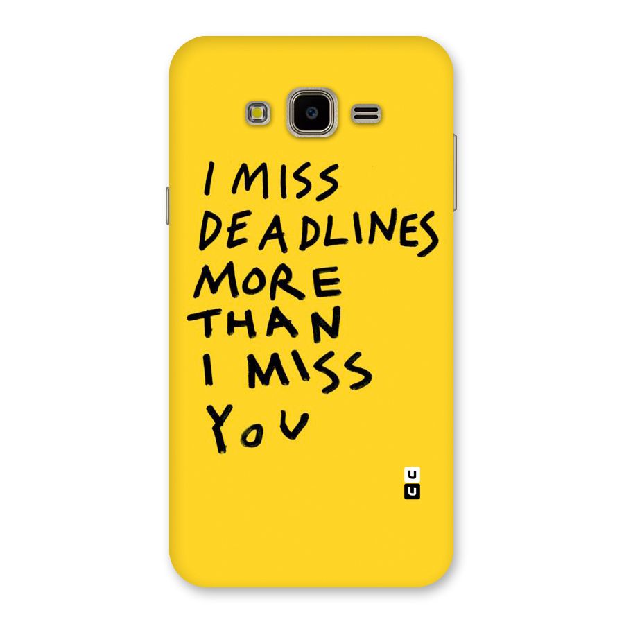 Deadlines Back Case for Galaxy J7 Nxt