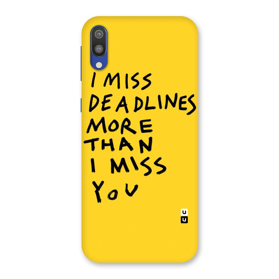 Deadlines Back Case for Galaxy M10