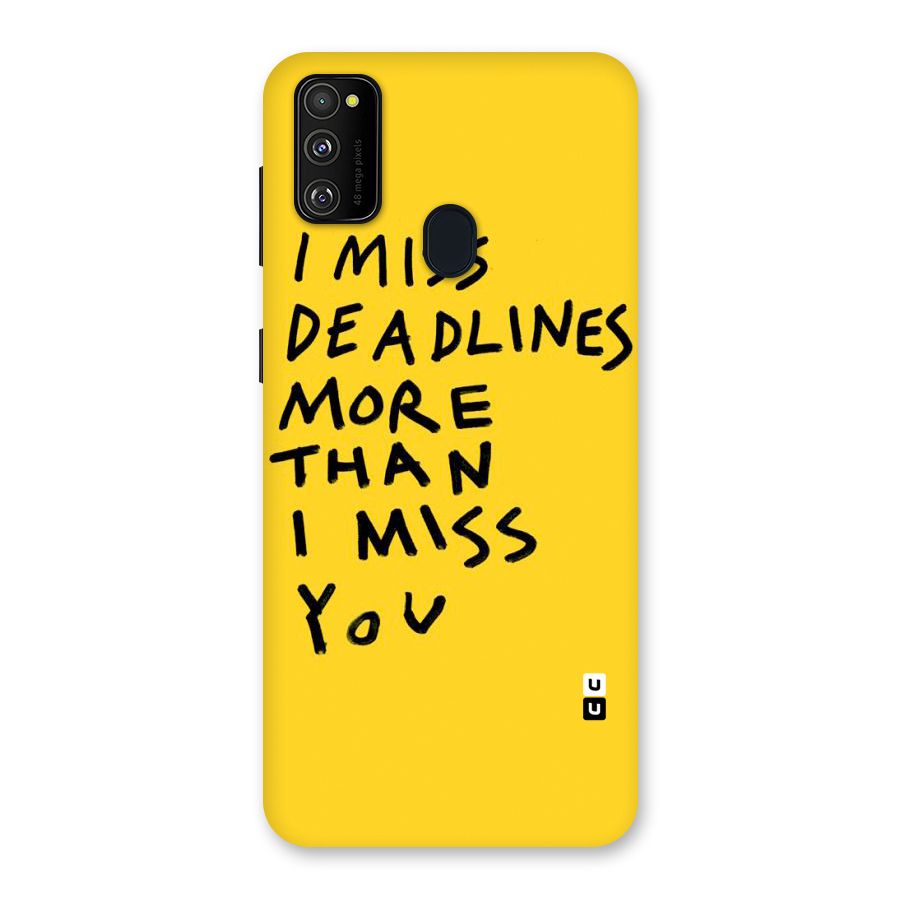 Deadlines Back Case for Galaxy M30s