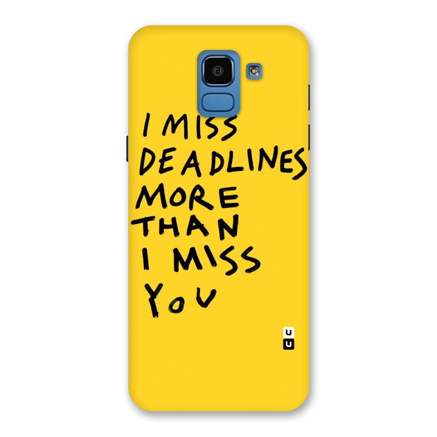 Deadlines Back Case for Galaxy On6