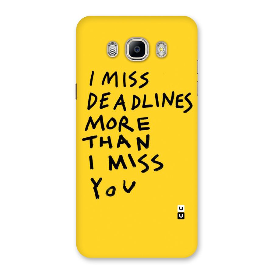 Deadlines Back Case for Galaxy On8