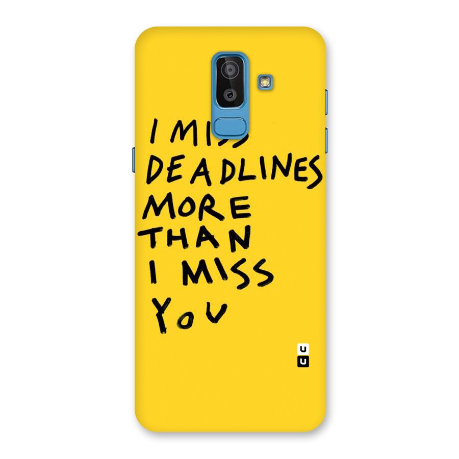 Deadlines Back Case for Galaxy On8 (2018)