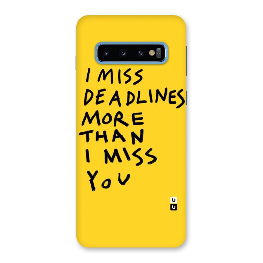 Deadlines Back Case for Galaxy S10