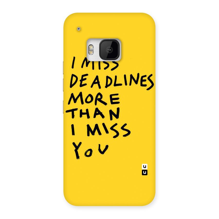 Deadlines Back Case for HTC One M9