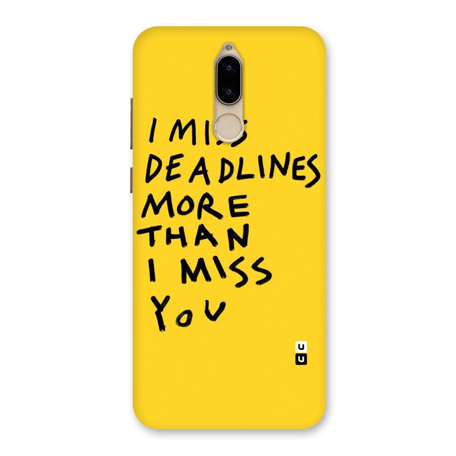 Deadlines Back Case for Honor 9i