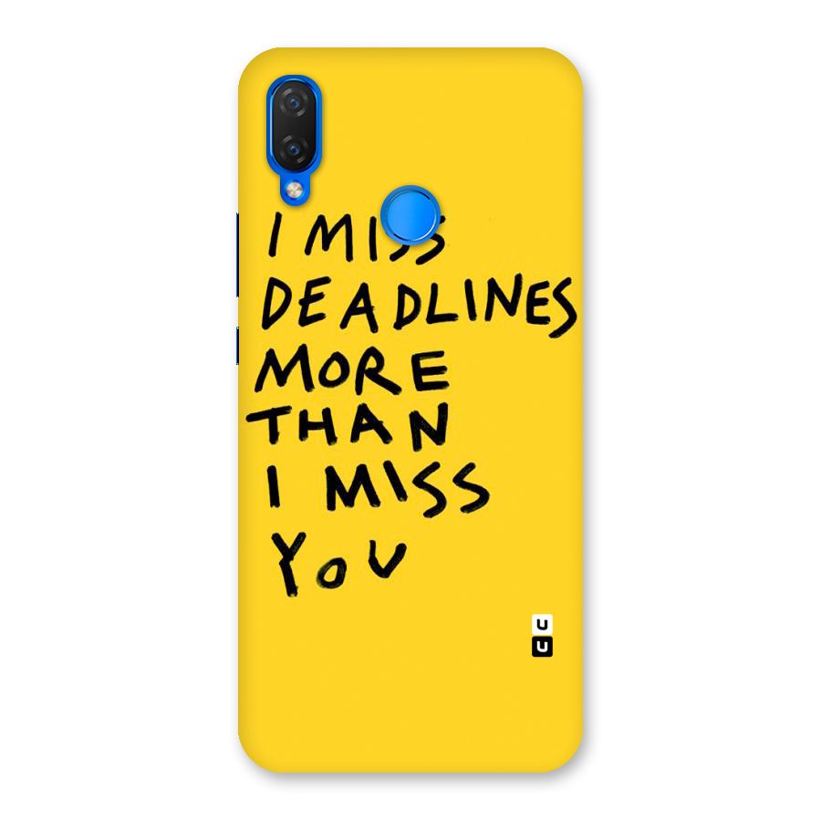 Deadlines Back Case for Huawei P Smart+