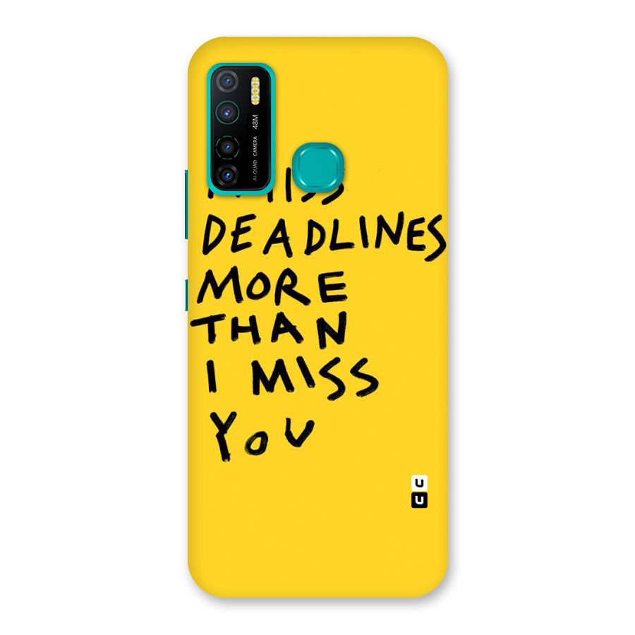 Deadlines Back Case for Infinix Hot 9 Pro