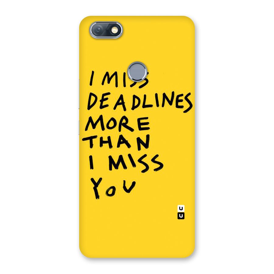 Deadlines Back Case for Infinix Note 5