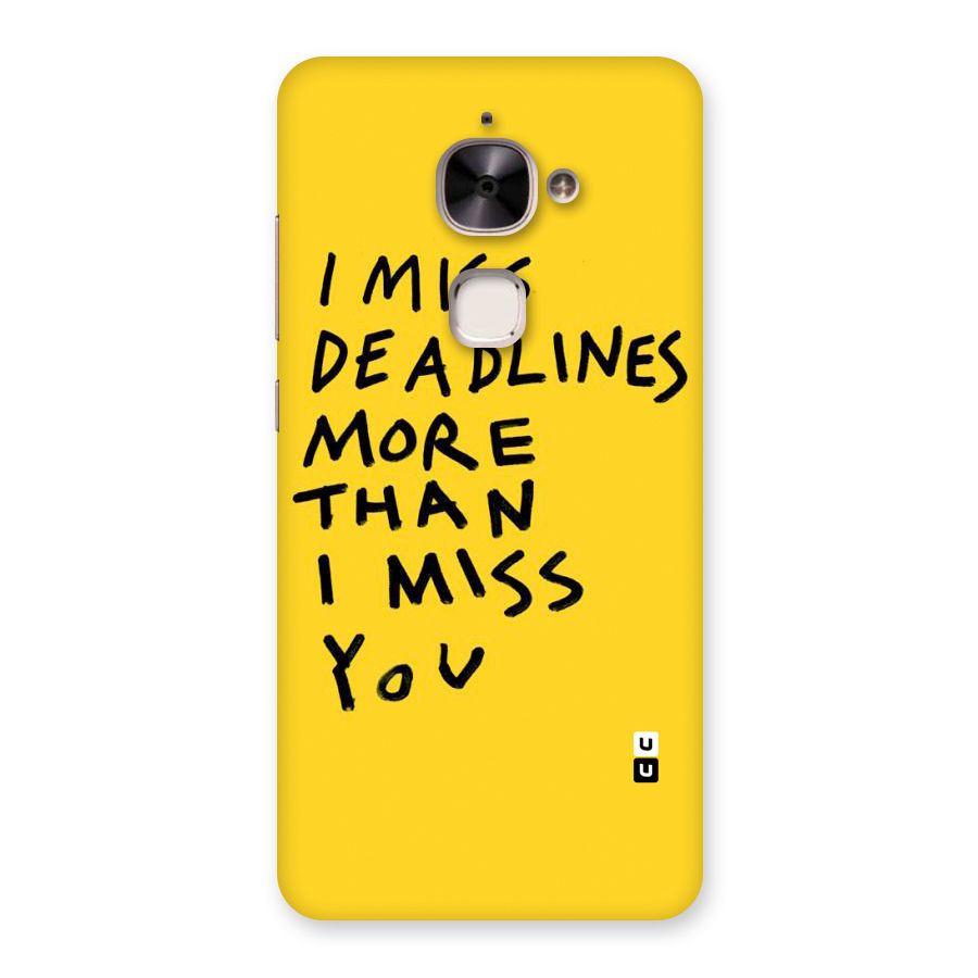 Deadlines Back Case for Le 2
