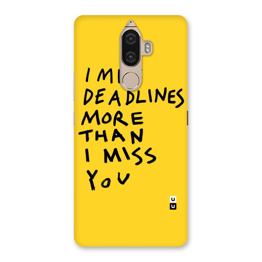 Deadlines Back Case for Lenovo K8 Note