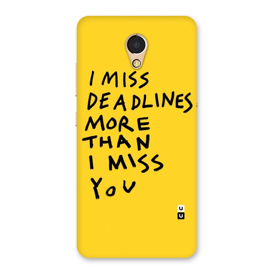 Deadlines Back Case for Lenovo P2