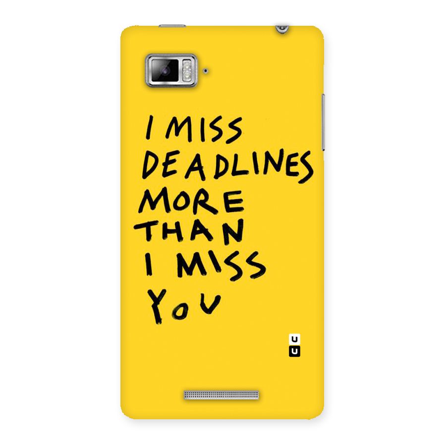 Deadlines Back Case for Lenovo Vibe Z K910