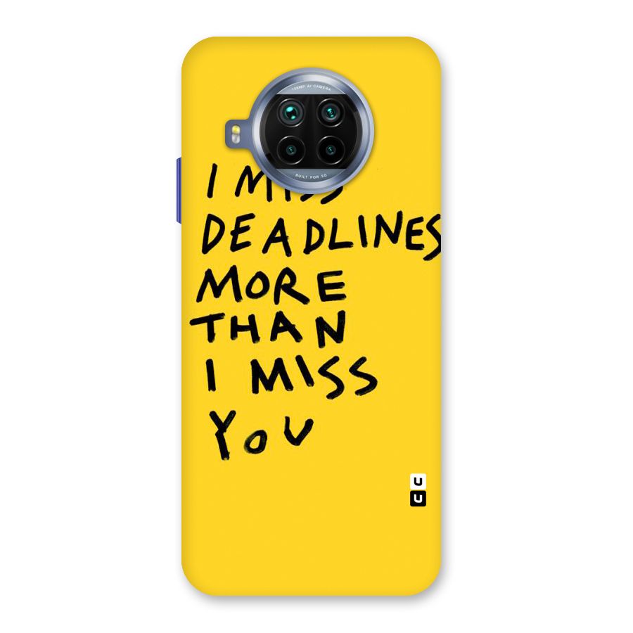 Deadlines Back Case for Mi 10i