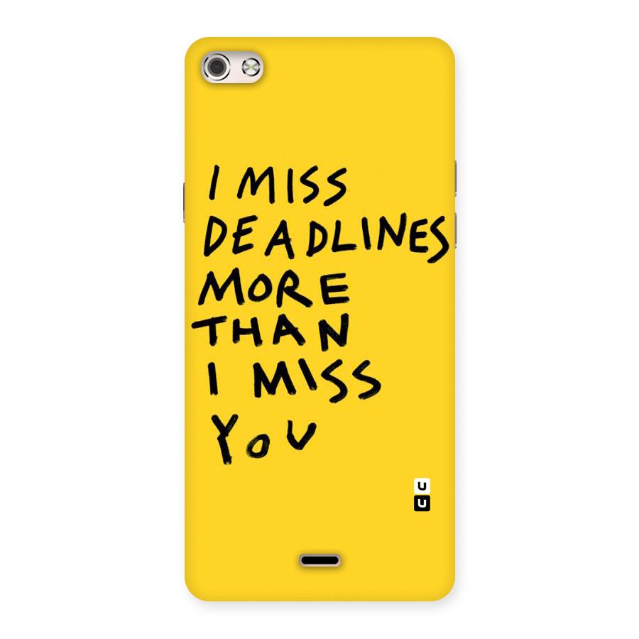 Deadlines Back Case for Micromax Canvas Silver 5