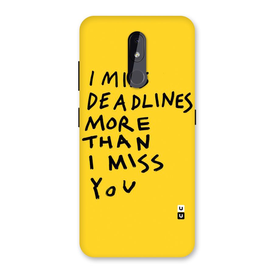 Deadlines Back Case for Nokia 3.2