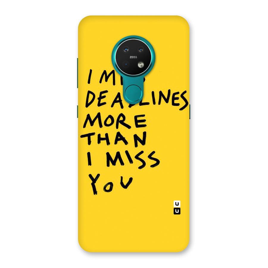 Deadlines Back Case for Nokia 7.2