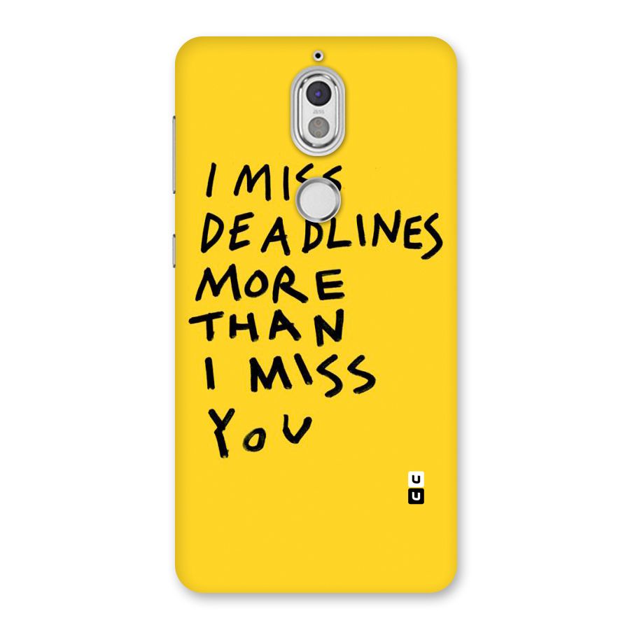 Deadlines Back Case for Nokia 7