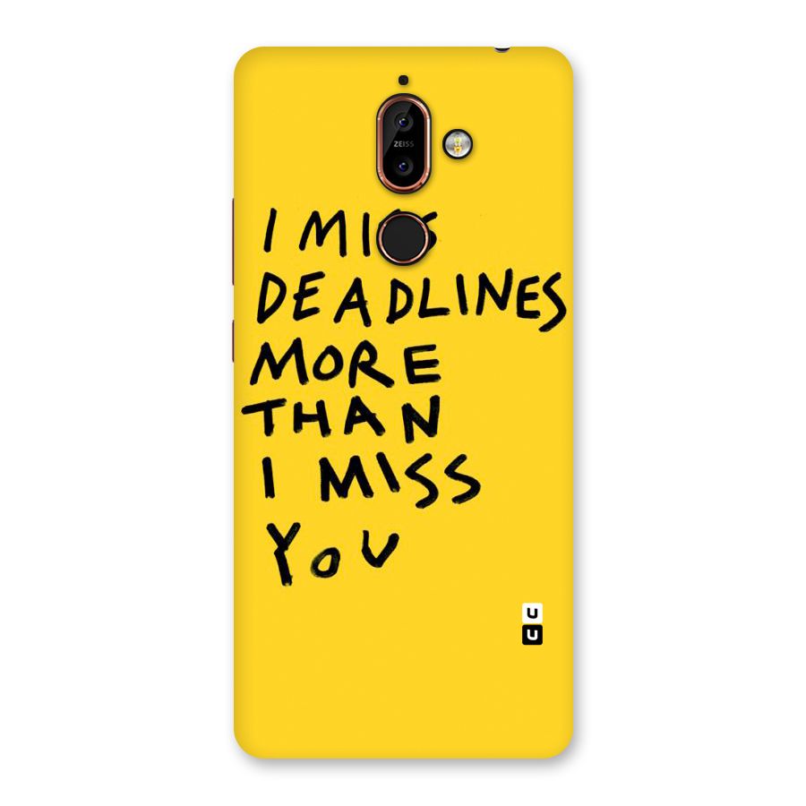 Deadlines Back Case for Nokia 7 Plus
