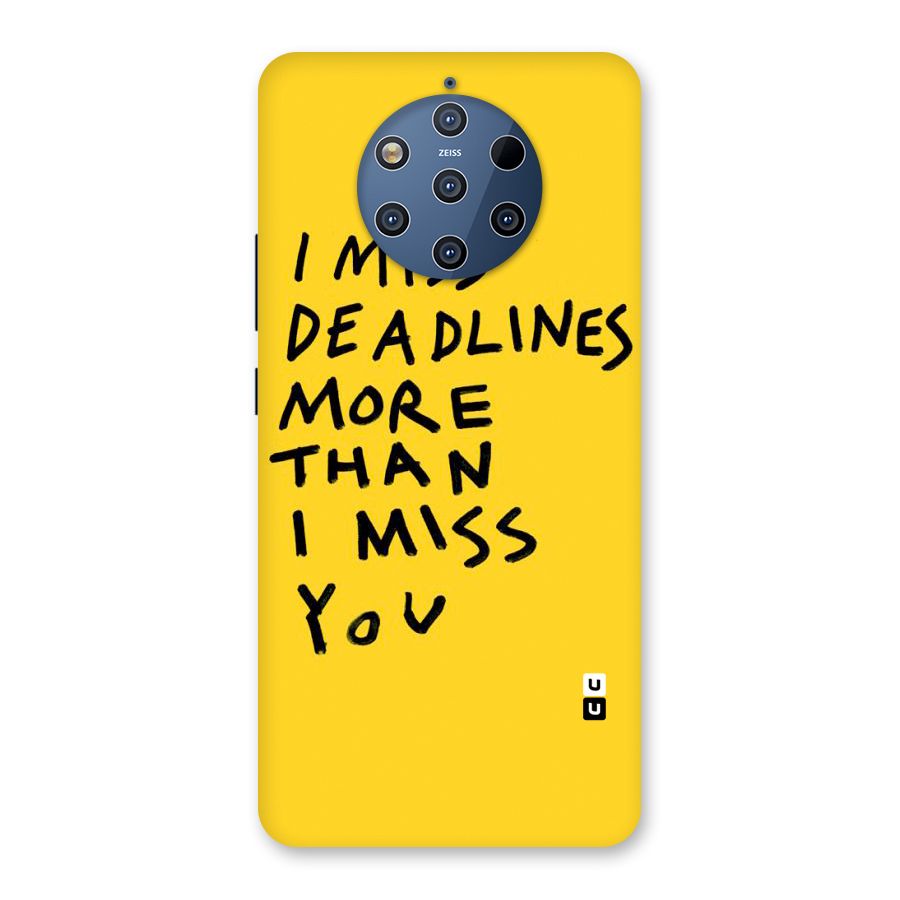 Deadlines Back Case for Nokia 9 PureView
