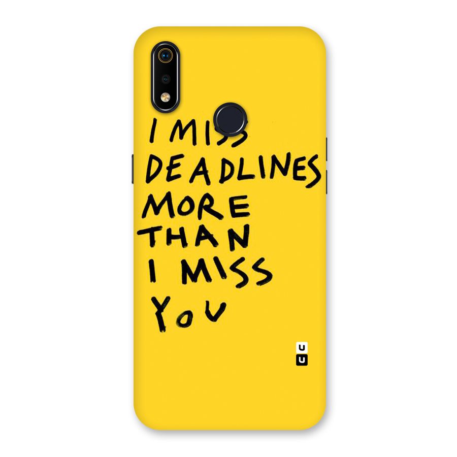 Deadlines Back Case for Realme 3i