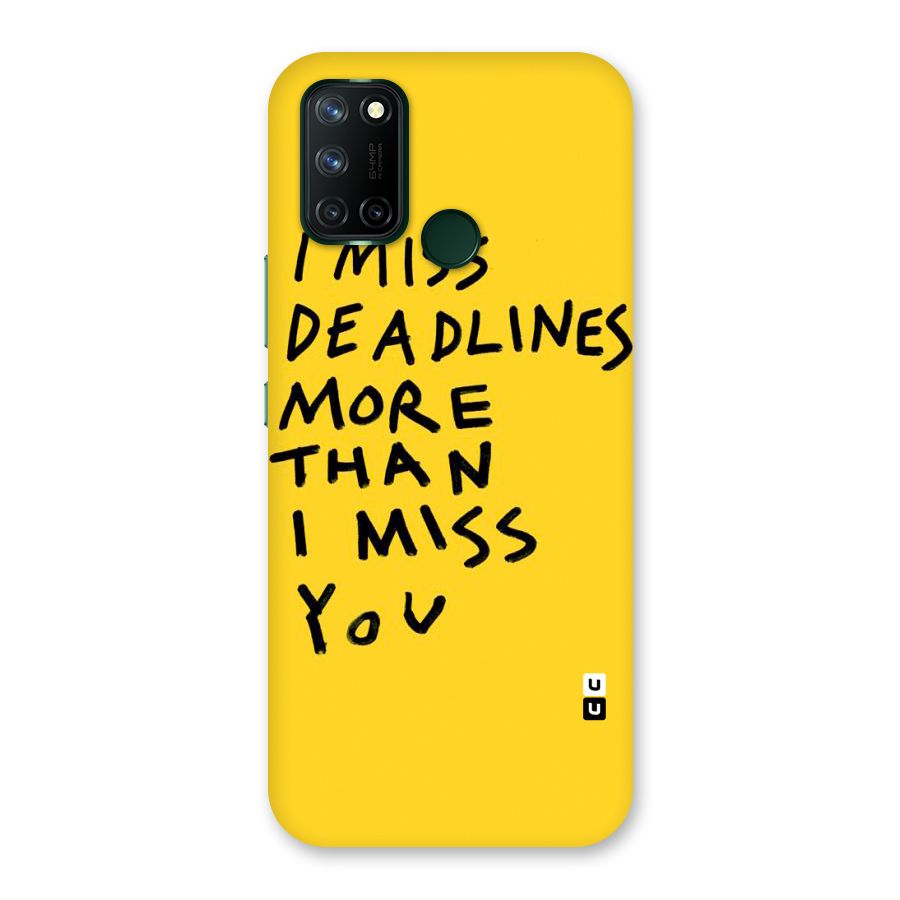Deadlines Back Case for Realme 7i