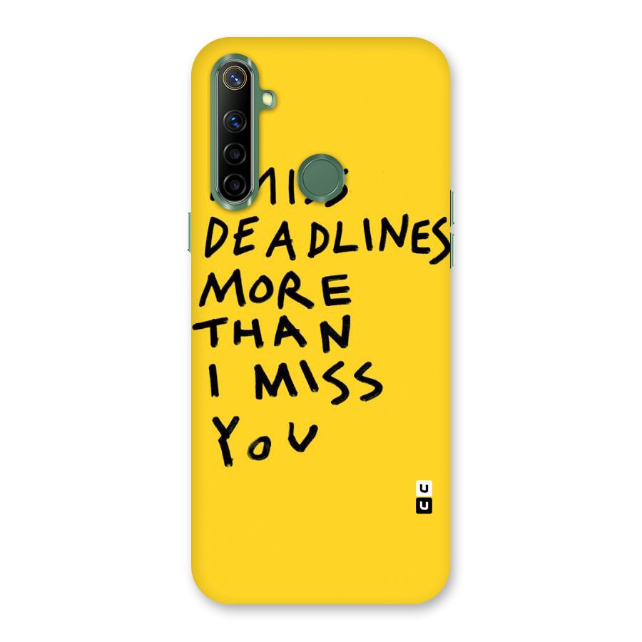 Deadlines Back Case for Realme Narzo 10