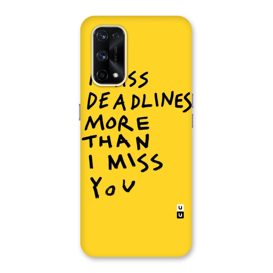Deadlines Glass Back Case for Realme X7 Pro