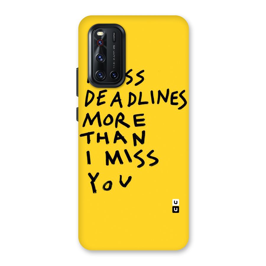 Deadlines Back Case for Vivo V19