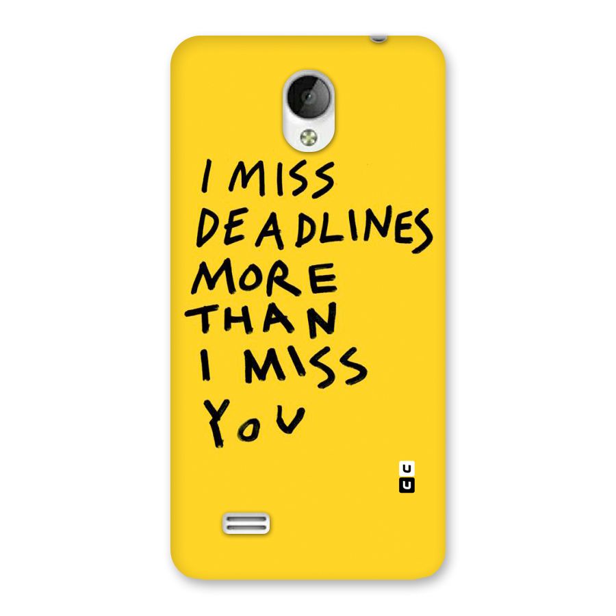 Deadlines Back Case for Vivo Y21