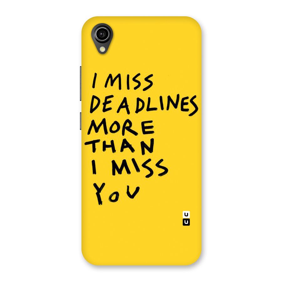 Deadlines Back Case for Vivo Y90