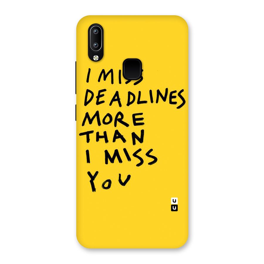 Deadlines Back Case for Vivo Y93