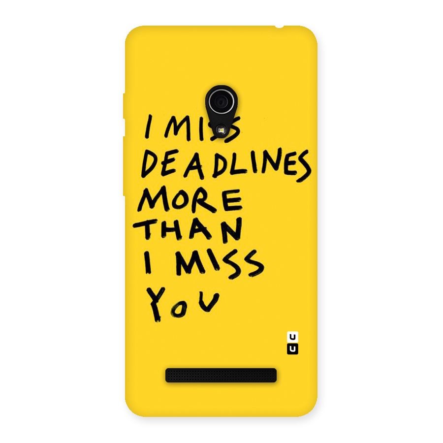 Deadlines Back Case for Zenfone 5