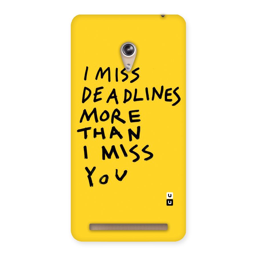 Deadlines Back Case for Zenfone 6