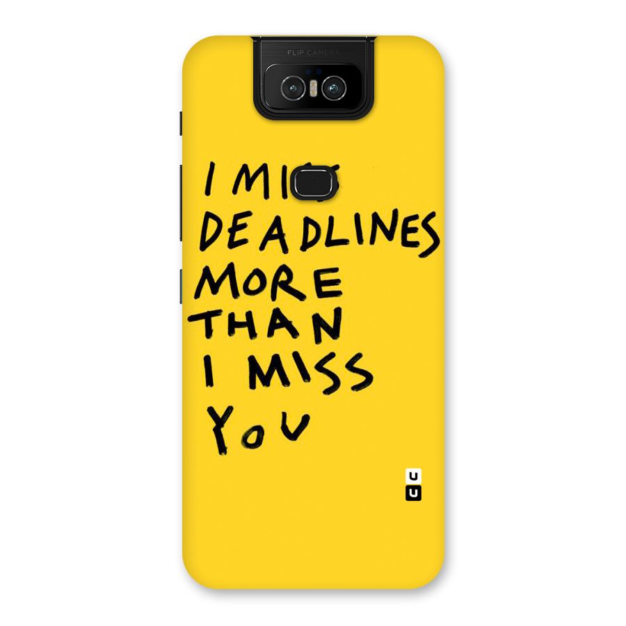 Deadlines Back Case for Zenfone 6z