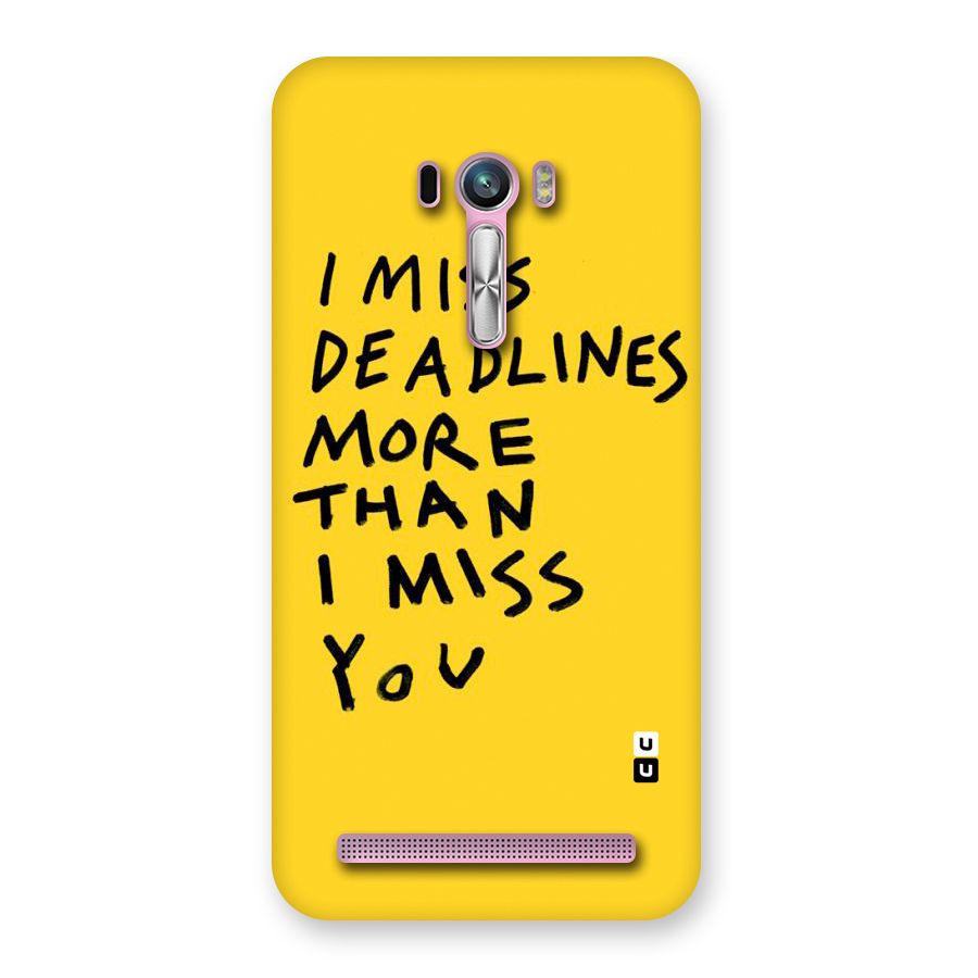 Deadlines Back Case for Zenfone Selfie