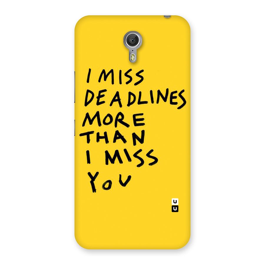 Deadlines Back Case for Zuk Z1