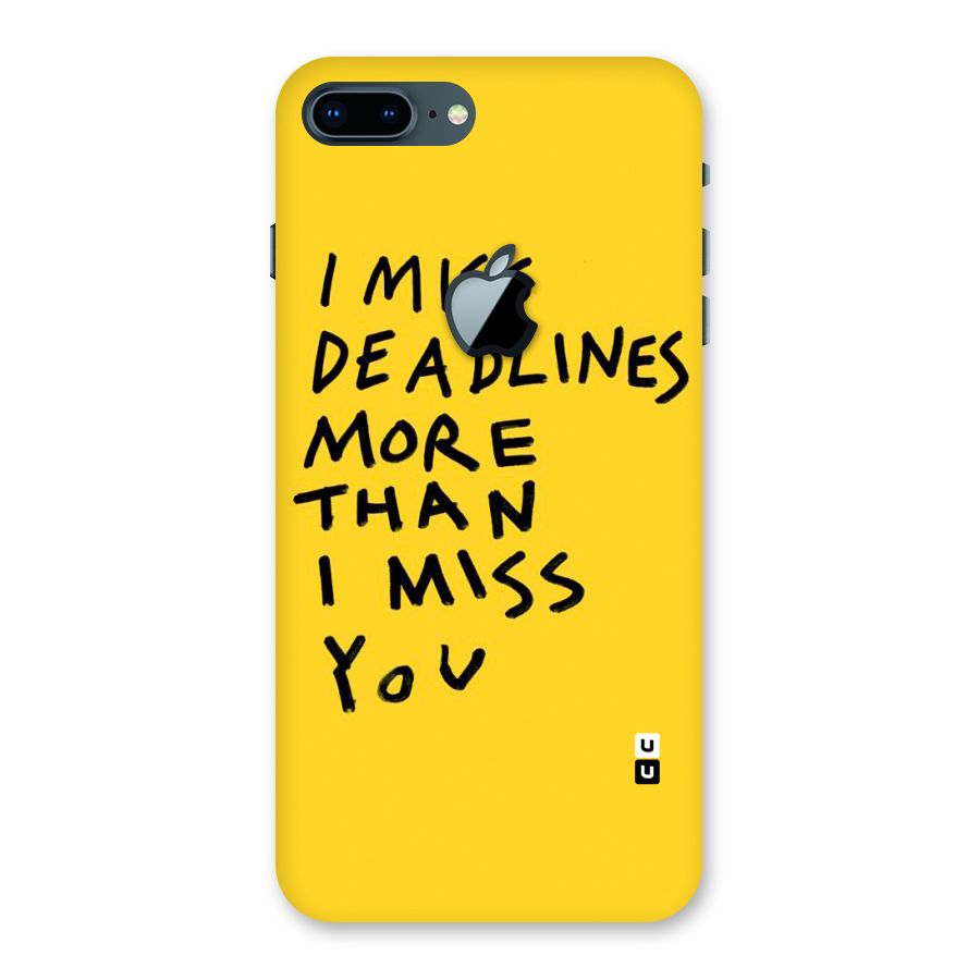 Deadlines Back Case for iPhone 7 Plus Apple Cut