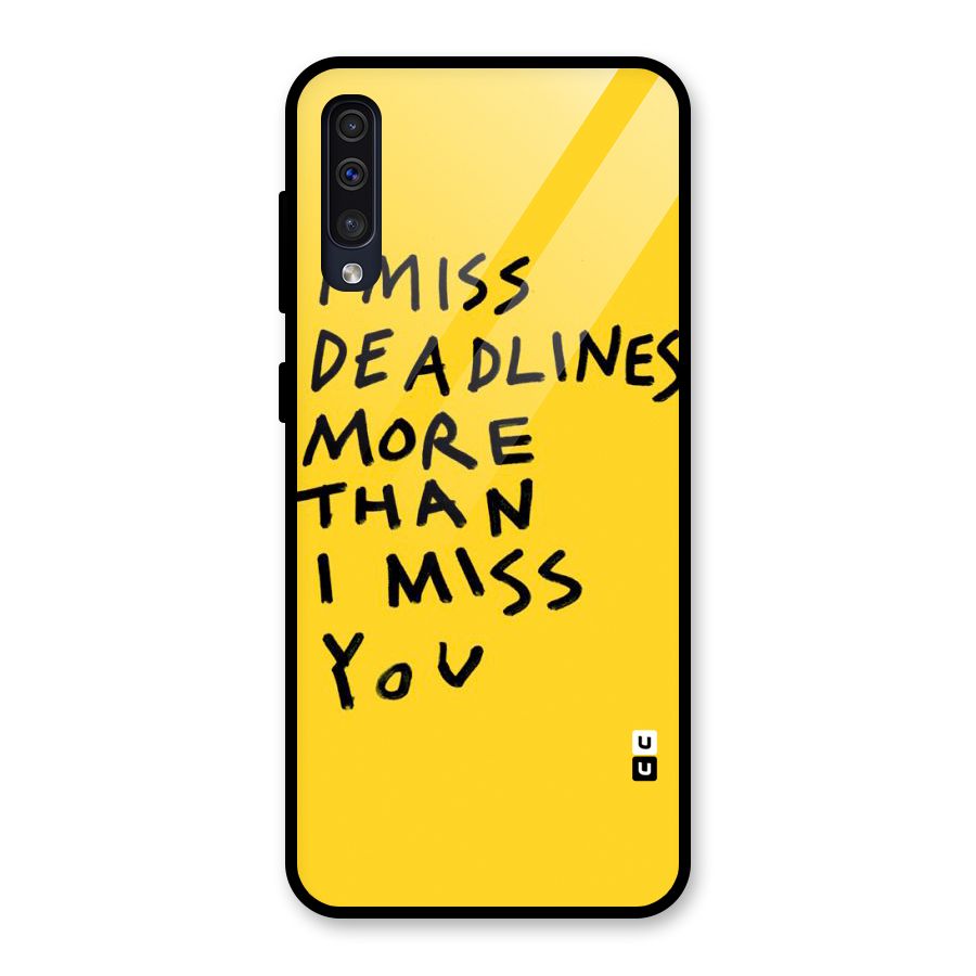 Deadlines Glass Back Case for Galaxy A30s