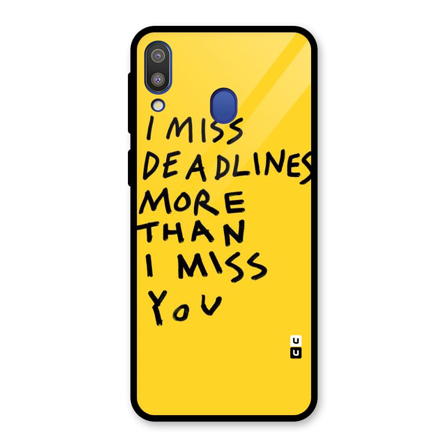 Deadlines Glass Back Case for Galaxy M20