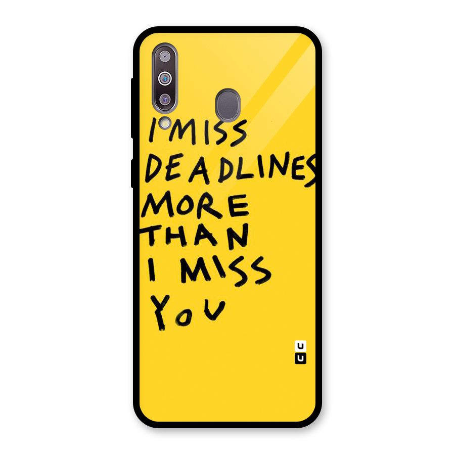 Deadlines Glass Back Case for Galaxy M30