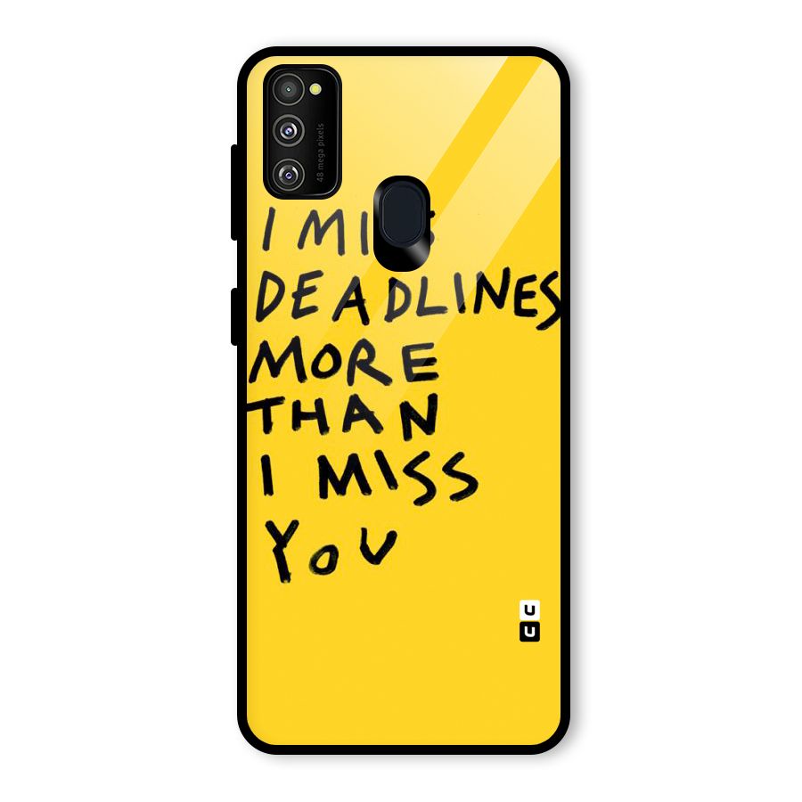 Deadlines Glass Back Case for Galaxy M30s