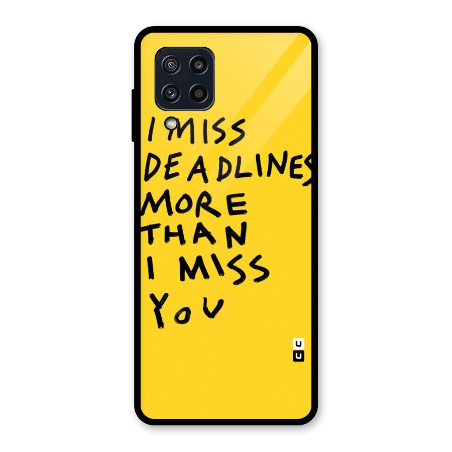 Deadlines Glass Back Case for Galaxy M32