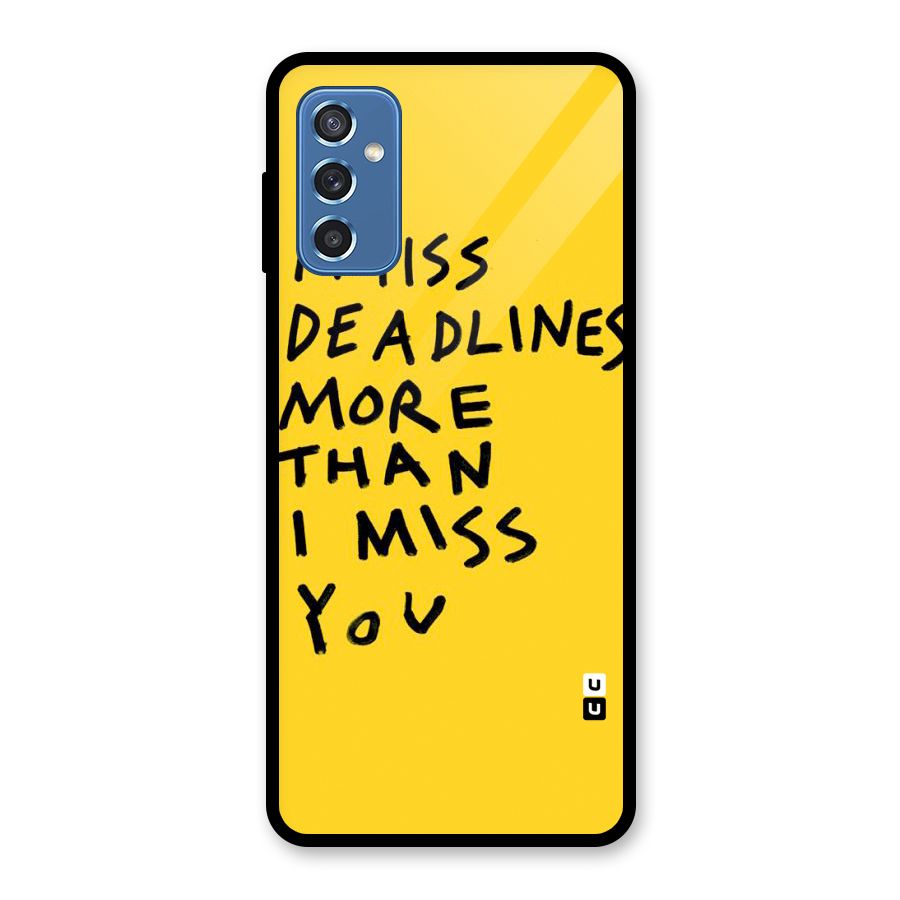 Deadlines Glass Back Case for Galaxy M52 5G